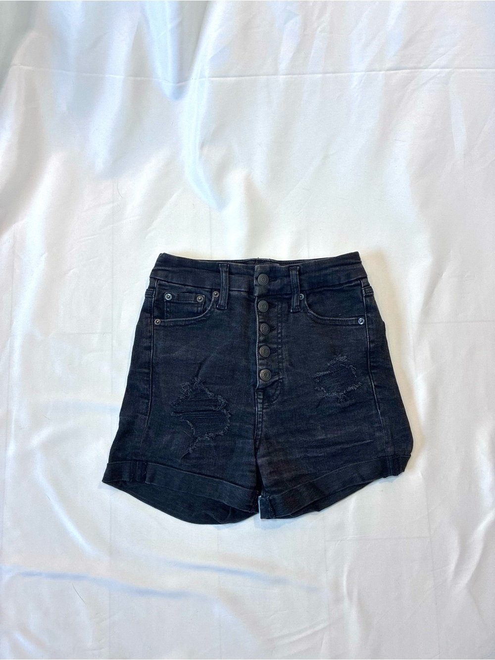 Aeropostale High Rise Distressed Shorts